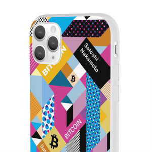 Bitcoin Isometrik Art Phone Cases