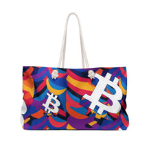 Load image into Gallery viewer, Bitcoin Abstrak Weekender Bag
