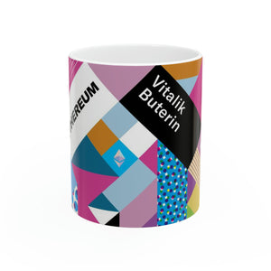 Ethereum Isometrik Ceramic Mug, 11oz