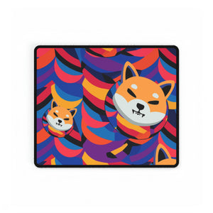 Shiba Inu Abstrak Desk Mats