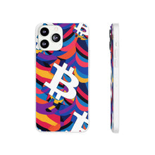 Load image into Gallery viewer, Bitcoin Abstrak Flexi Phone Cases
