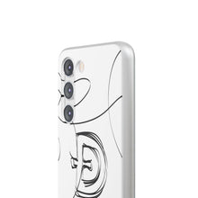 Load image into Gallery viewer, Dogecoin Line Art BW Flexi Cases
