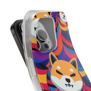 Shiba Inu Abstrak Flexi Cases