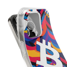 Load image into Gallery viewer, Bitcoin Abstrak Flexi Phone Cases
