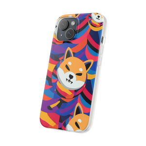 Shiba Inu Abstrak Flexi Cases