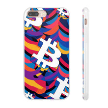 Load image into Gallery viewer, Bitcoin Abstrak Flexi Phone Cases
