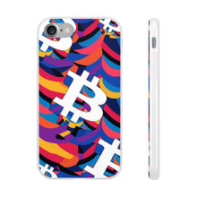 Load image into Gallery viewer, Bitcoin Abstrak Flexi Phone Cases
