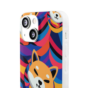 Shiba Inu Abstrak Flexi Cases