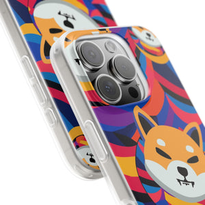 Shiba Inu Abstrak Flexi Cases