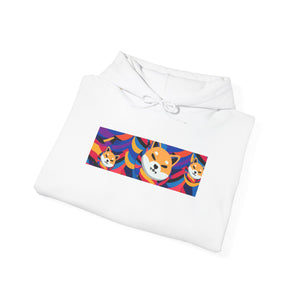 Shiba Inu Abstrak Unisex Pullover Hoodie