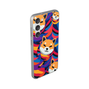 Shiba Inu Abstrak Flexi Cases