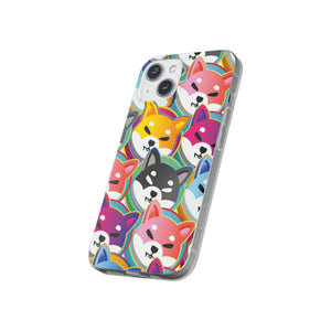 Shiba Inu Pop Art Phone Cases