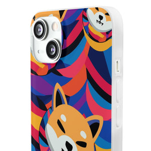 Shiba Inu Abstrak Flexi Cases