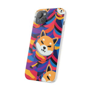 Shiba Inu Abstrak Flexi Cases