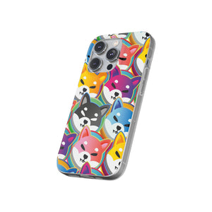 Shiba Inu Pop Art Phone Cases