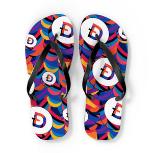 Dogecoin Abstrak Flip Flops