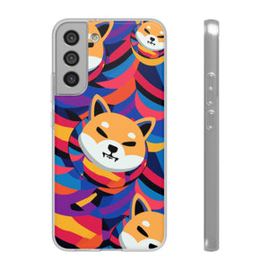 Shiba Inu Abstrak Flexi Cases