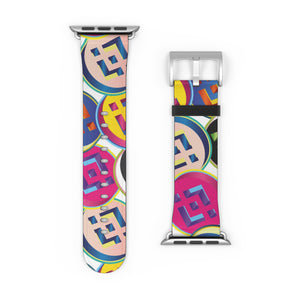 Binance Coin Pop Art Apple Watch Band