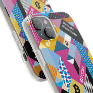 Bitcoin Isometrik Art Phone Cases