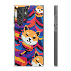 Shiba Inu Abstrak Flexi Cases