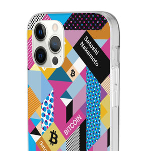 Bitcoin Isometrik Art Phone Cases