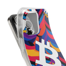 Load image into Gallery viewer, Bitcoin Abstrak Flexi Phone Cases
