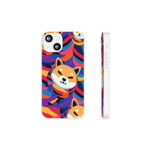 Shiba Inu Abstrak Flexi Cases