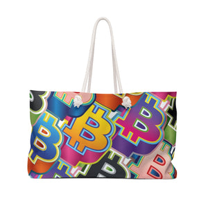 Bitcoin Pop Art Weekender Bag