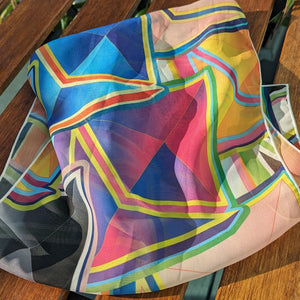 Ethereum Pop Art Silk Long Scarf