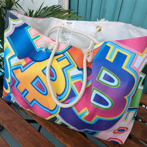 Bitcoin Pop Art Weekender Bag