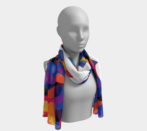 Season 2 Bitcoin Abstrak Silk Long Scarf