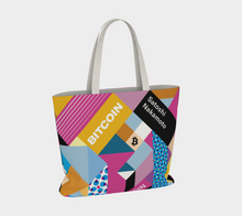 Load image into Gallery viewer, Bitcoin Isometrik Large Tote Bag
