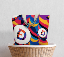 Load image into Gallery viewer, Dogecoin Abstrak Large Tote Bag
