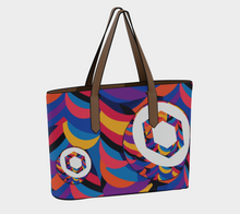 Load image into Gallery viewer, Chainlink Abstrak Vegan Leather Tote Bag
