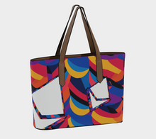 Load image into Gallery viewer, Ethereum Abstrak Vegan Leather Tote Bag
